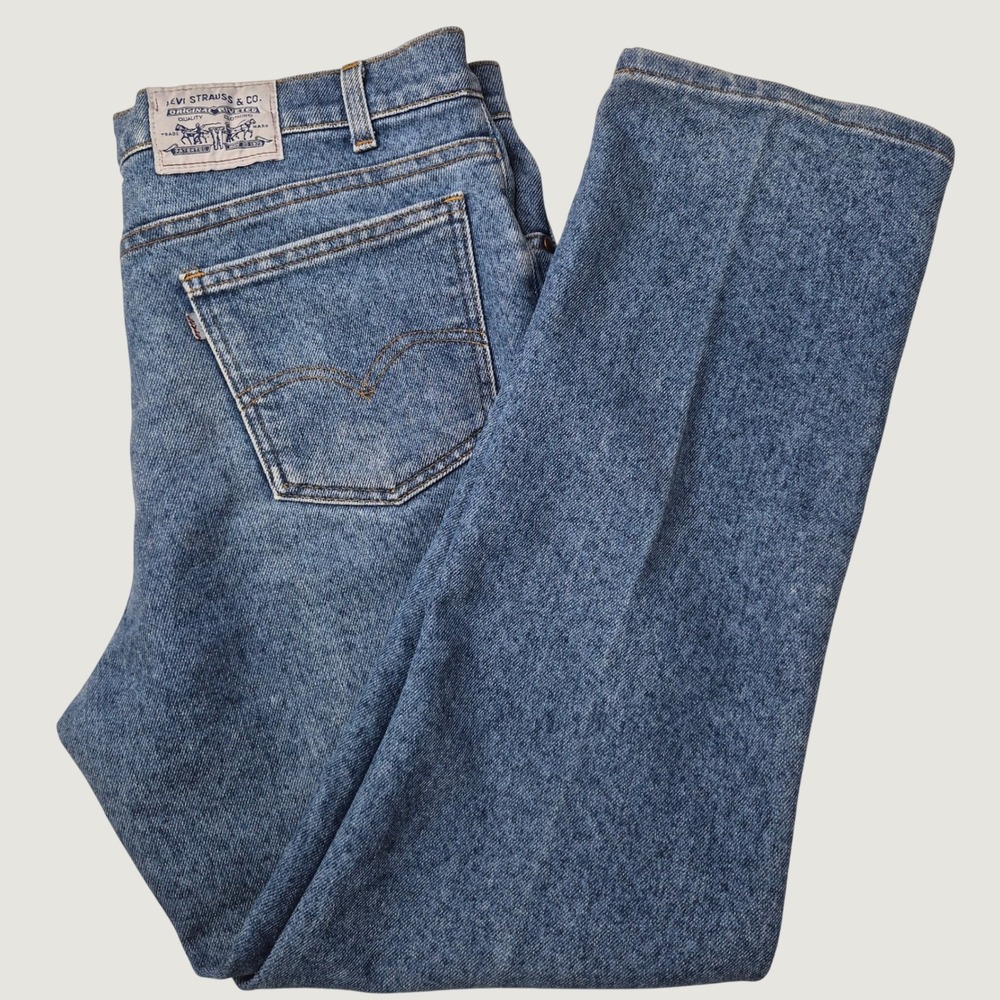Levi's 505 Jeans Mens 34x29 Blue Vintage 80s Made in USA Heritage Straight Leg